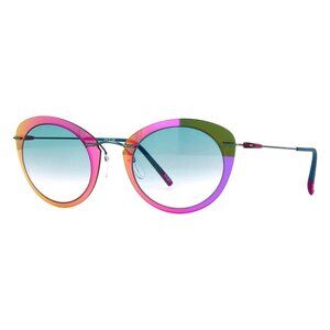 A0823Z New SILHOUETTE Infinity Collection Green Rimless Cat Eye 8061/75 5040 Sun